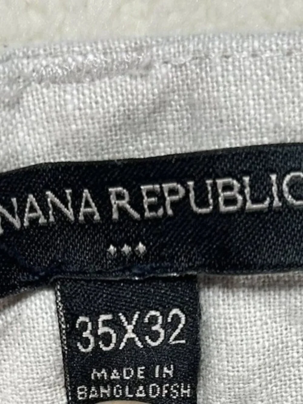 Banana Republic Linen Blend Pants‎ Men's Tan 35x32 Straight Leg “Read”
